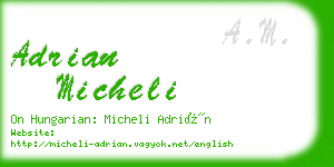 adrian micheli business card